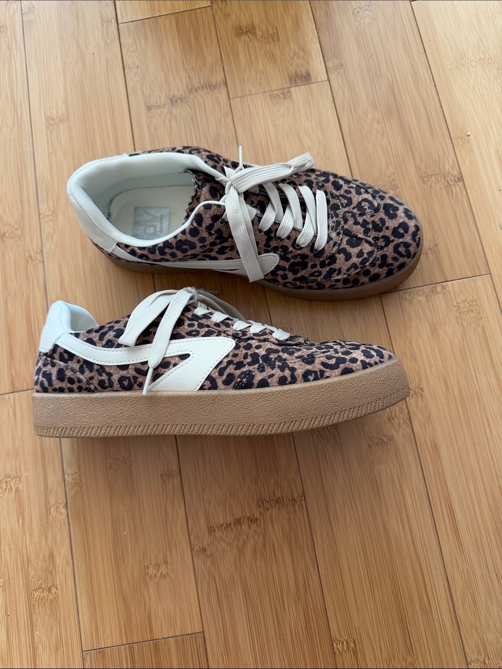 DV by Dolce Vita Leopard Print Sneakers with White Accents